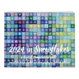 2024 Digital Snowflake Temperature Quilt Calendar