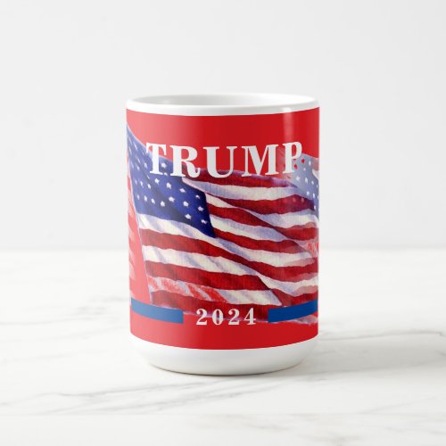 2024 Donald Trump American Flag Coffee Mug