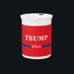 2024 Donald Trump Beverage Pitcher<br><div class="desc">Republican Party 2024 Election Campaign</div>