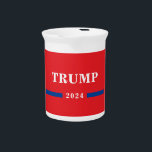 2024 Donald Trump Beverage Pitcher<br><div class="desc">Republican Party 2024 Election Campaign</div>