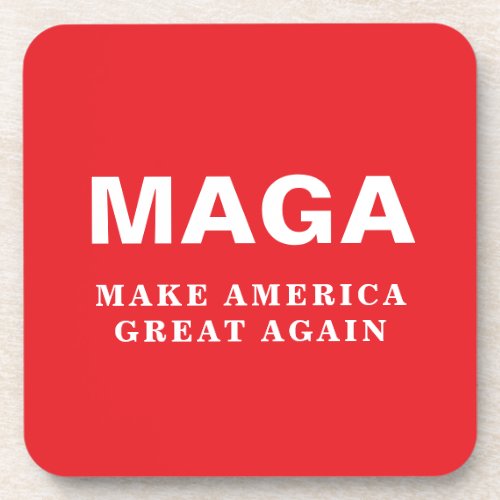 2024 Donald Trump MAGA Make America Great Again Beverage Coaster