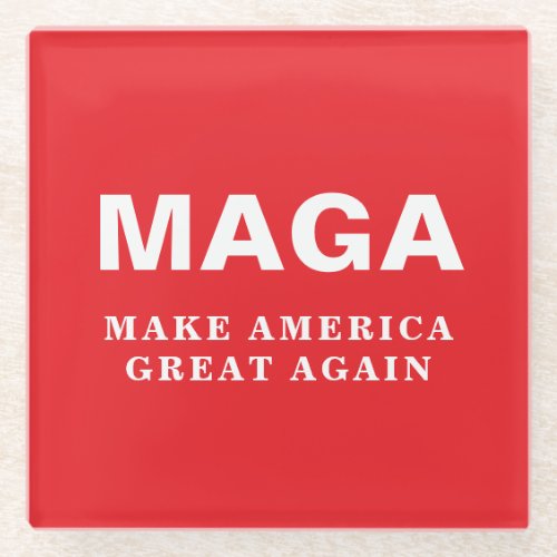 2024 Donald Trump MAGA Make America Great Again Glass Coaster