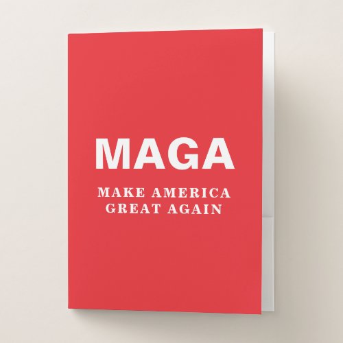 2024 Donald Trump MAGA Make America Great Again Pocket Folder