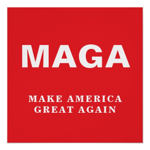 2024 Donald Trump MAGA Make America Great Again Poster