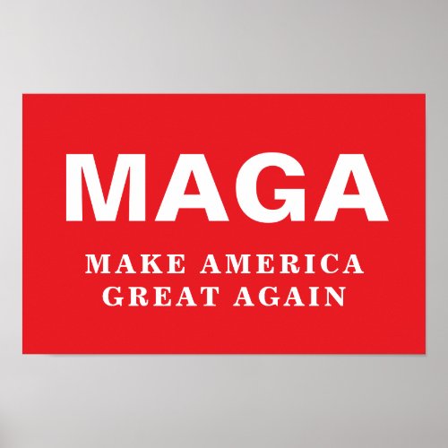 2024 Donald Trump MAGA Make America Great Again Poster