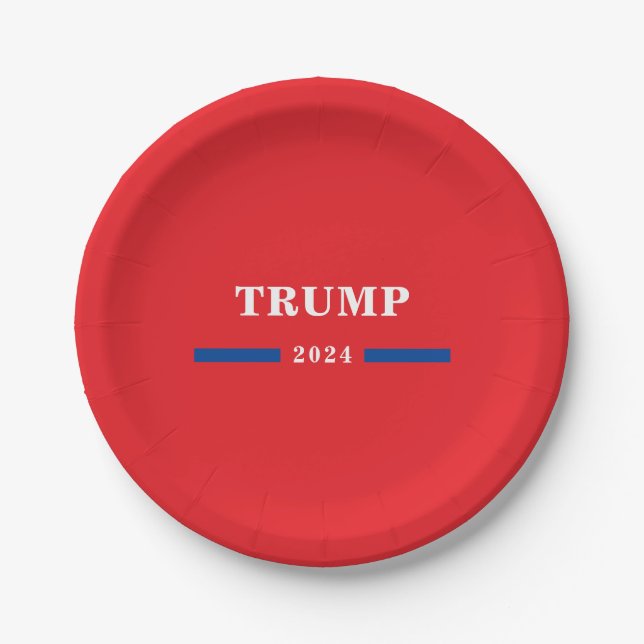 2024 Donald Trump Paper Plates (Front)