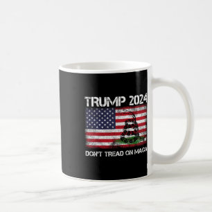 2024 Don't Tread On Maga American Us Flag Snake Coffee Mug
