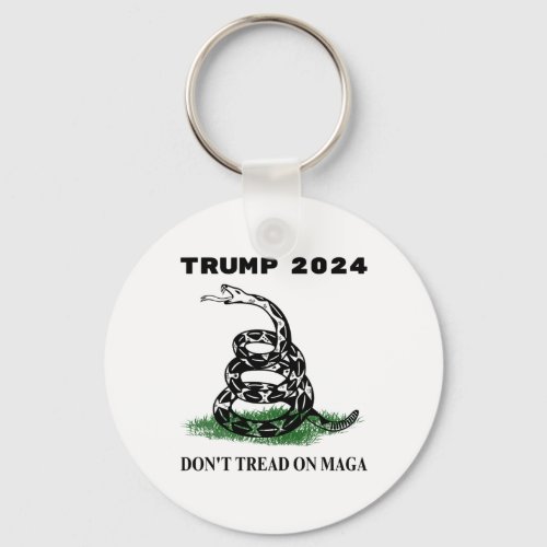 2024 Dont Tread On Maga Snake Rattlesnake On Gr 2 Keychain