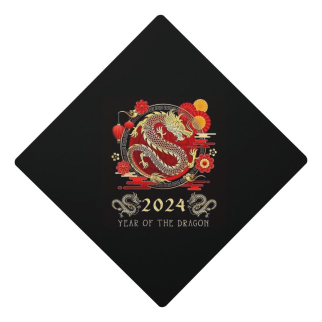 2024 Dragon Graduate Tassel topper  (Front)