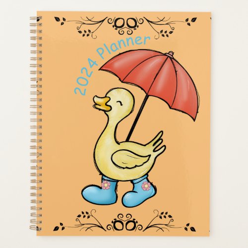 2024 Duck in Rain Boots  Planner