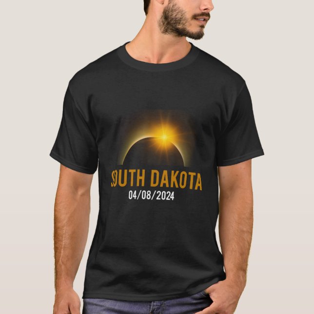 2024 Eclipse Totality Total Solar Eclipse South Da T-Shirt (Front)