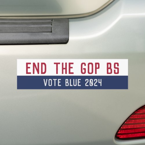 2024 Election Anti Trump Pro Democracy  Bumper Sticker