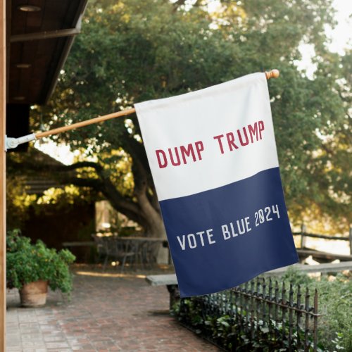 2024 Election Anti Trump Pro Democracy  House Flag