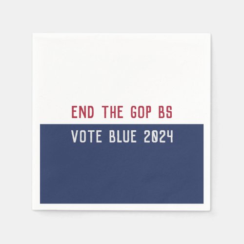 2024 Election Anti Trump Pro Democracy  Napkins