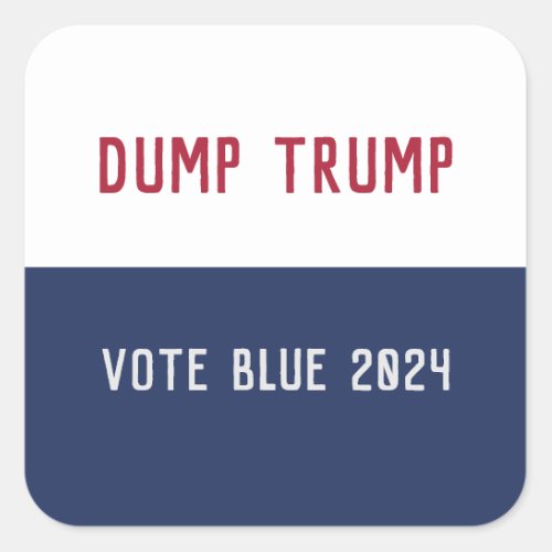 2024 Election Anti Trump Pro Democracy  Square Sticker