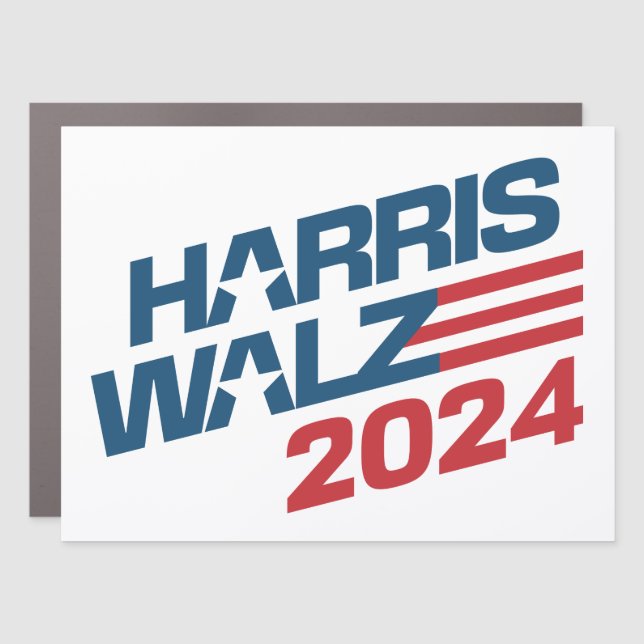 2024 Election Harris Walz Car Magnet (Front)