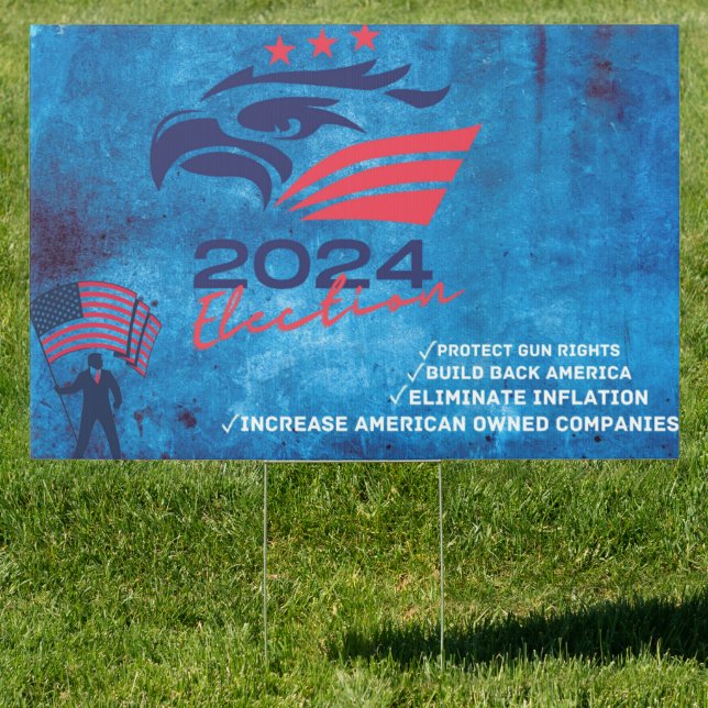 2024 Election Republican Yard Sign (Insitu)