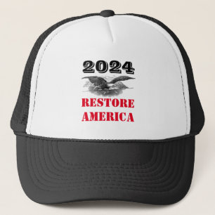 2024 Election Restore America Trucker Hat
