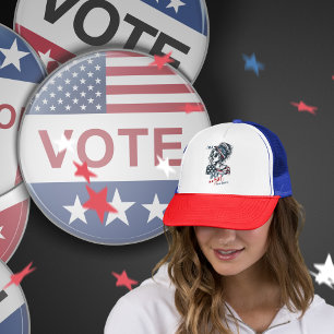 2024 Election Vibes I'm a Trump Girl Deal with it  Trucker Hat