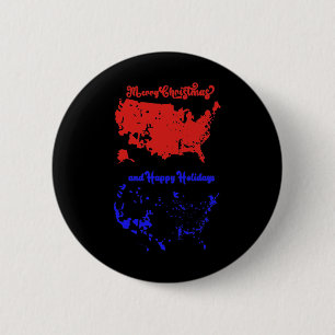 2024 Electoral Map Merry Christmas Trump Landslide Button