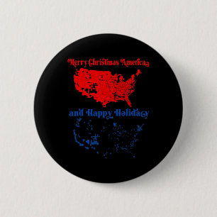 2024 Electoral Map Merry Christmas Trump Landslide Button