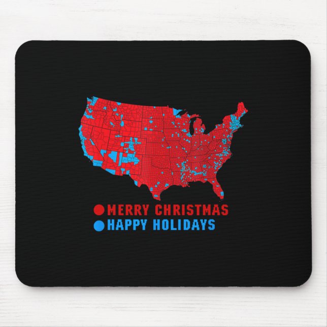 2024 Electoral Map Merry Christmas Trump  Mouse Pad (Front)