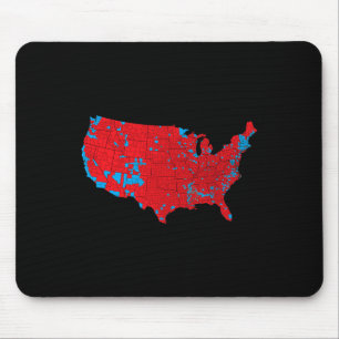2024 Electoral Map Red Trump Vance Defeat Blue Kam Mouse Pad