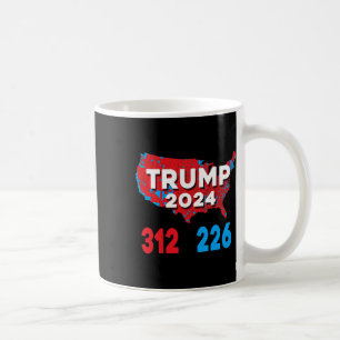 2024 Electoral Map Trump 312 Red Election 2024 Res Coffee Mug