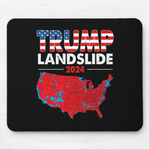 2024 Electoral Map Trump Landslide Red Election Ma Mouse Pad