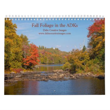 2024 Fall Foliage In The Adirondacks Calendar by debscreative at Zazzle