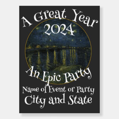 2024 Family Birthday Party Tshirt Reunion Retired Foam Board