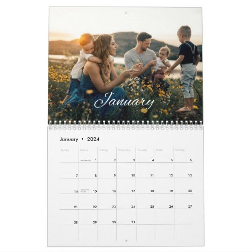 2024 Family Custom Photo Calendar