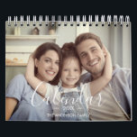 2024 Family Custom Photo Chic Script Calendar<br><div class="desc">2024 Family Custom Photo Chic Script Calendar</div>