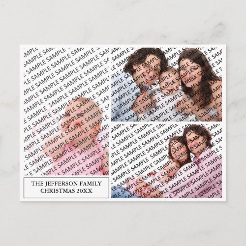 2024 Family Portrait Custom Postcard Calendar 