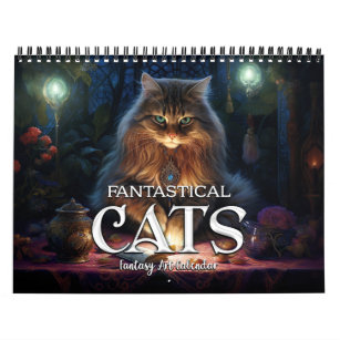 2024 Fantastical Cats 2 Fantasy Art Calendar