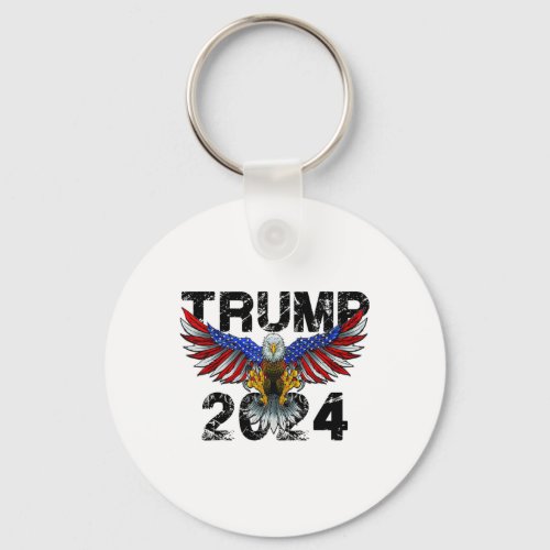 2024 Flag American Holiday Men Woman Girl Boy  Keychain