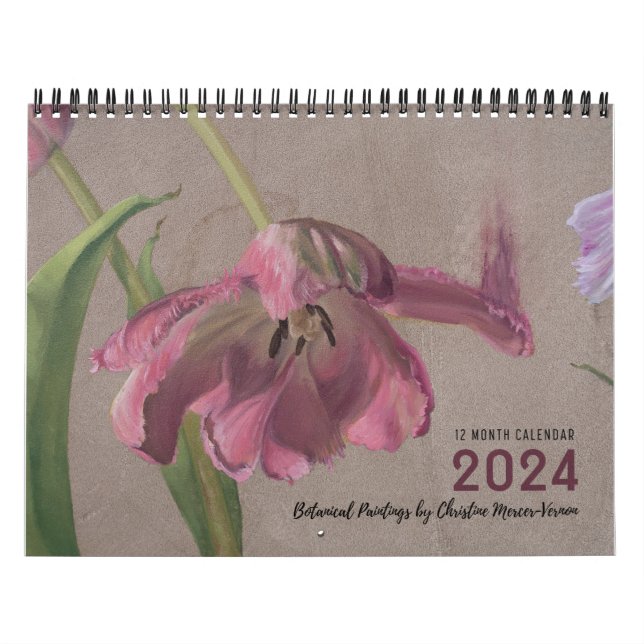 2024 Floral Botanical Art Calendar (Cover)