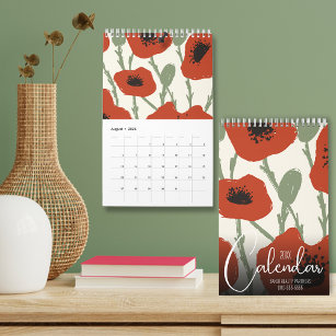 2024 Floral Small  Calendar