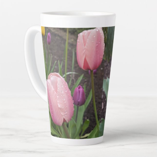 2024 Flowers Latte Mug by RoseWrites  (Left Angle)