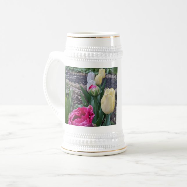 2024 Flowers Stein / Mug by RoseWrites (Front Left)
