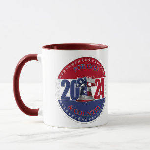 2024 For God and Country Liberty Bell Mug