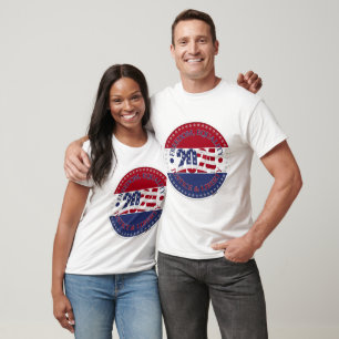 2024 Freedom, Equality, Justice Liberty USA Flag T-Shirt