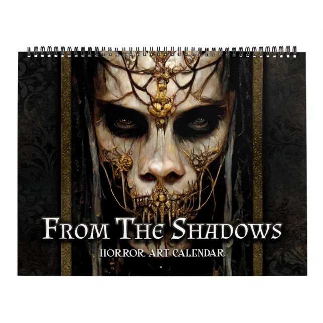 2024 From The Shadows Horror Art Calendar Zazzle