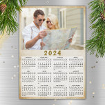 2024 Full Year Magnetic Calendar Custom Photo<br><div class="desc">This is a 2024 photo calendar template to create your own useful gifts for your loved ones. Customize it with personal picture. It's easy to change the photo - just click on a "Personalize this template" and upload your image there. Yearly 2024 calendar is a perfect keepsake idea for family,...</div>