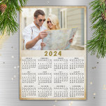 2024 Full Year Magnetic Calendar Custom Photo<br><div class="desc">Please visit this link for the 2025 version with this design style: https://www.zazzle.com/2025_calendar_custom_photo_full_year_magnetic_card-256498395272535255 ----- This is a 2024 photo calendar template to create your own useful gifts for your loved ones. Customize it with personal picture. It's easy to change the photo - just click on a "Personalize this template" and...</div>