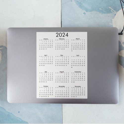 2024 Full Year Planning Calendar   Sticker