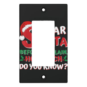 2024 Funny Christmas Shirts Kids Adults Santa I Ca Light Switch Cover