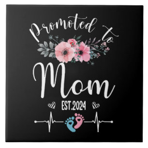 2024 Funny With Floral Mother Day Ceramic Tile