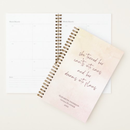 2024 Goals  Plans Quote Name Planner