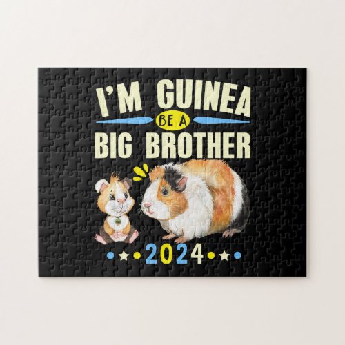 2024 Going to Be a Big Brother _ Guinea Pig Pun Jigsaw Puzzle